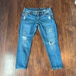 Silver AIKO skinny jeans